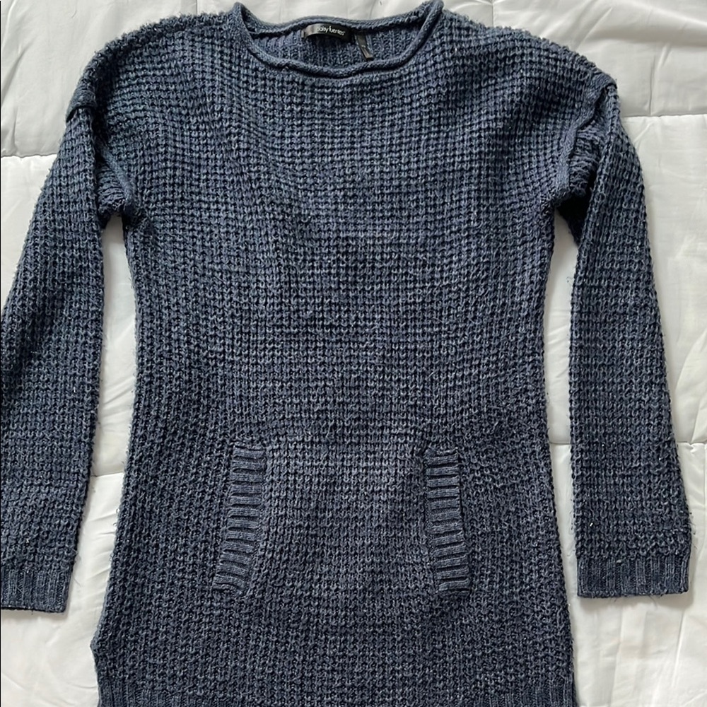 Daisy Fuentes Tunic Sweater Front Pocket XS - Picture 3 of 5